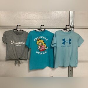 3 girls T-shirts, size 10/12